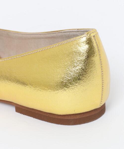 RODE SKO（ロデスコ）の「『MADE IN JAPAN』ポインテッドフラットパンプス（パンプス・レディース・ゴールド/ブラック・37/36/38）」の20枚目の写真