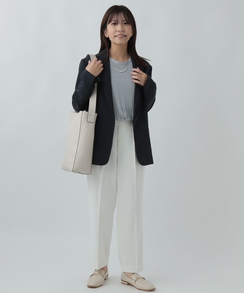 Elura(エルーラ)の「【低身長サイズ Elkotona】コトナ映えラクテーパードパンツ/986466(その他パンツ・レディース・ブラック/ネイビー/グレイッシュベージュ・SMALL/MEDIUM)」の5枚目の写真