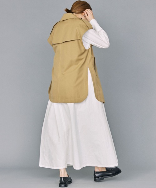 BABYLONE（バビロン）の「[OT]スキッパーAラインワンピース（ワンピース・レディース・ブラック/オフホワイト・フリー）」の16枚目の写真