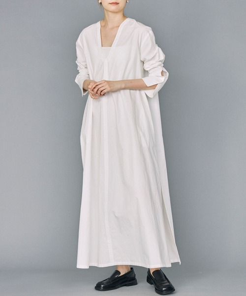 BABYLONE（バビロン）の「[OT]スキッパーAラインワンピース（ワンピース・レディース・ブラック/オフホワイト・フリー）」の9枚目の写真