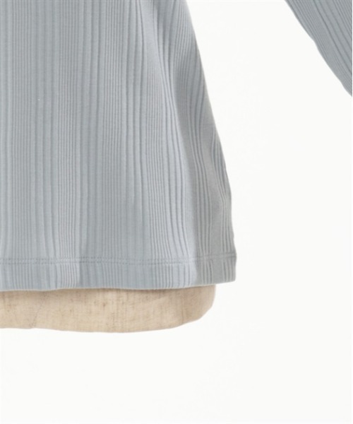 axes femme(アクシーズファム)の「2WAYパール付クロスプルオーバー(Tシャツ/カットソー・レディース・チャコール/サックスブルー/ブラック・FREE)」の11枚目の写真