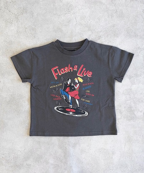Life Support Products(ライフサポートプロダクツ)の「半袖プリントT(80~150cm)(Tシャツ/カットソー・キッズ・オレンジ/ネイビー/マスタード/チャコール/キナリ/カーキ/ブラック/エメラルド/オフホワイト/杢グレー・80/90/95/100/110/120/130/140/150)」の14枚目の写真