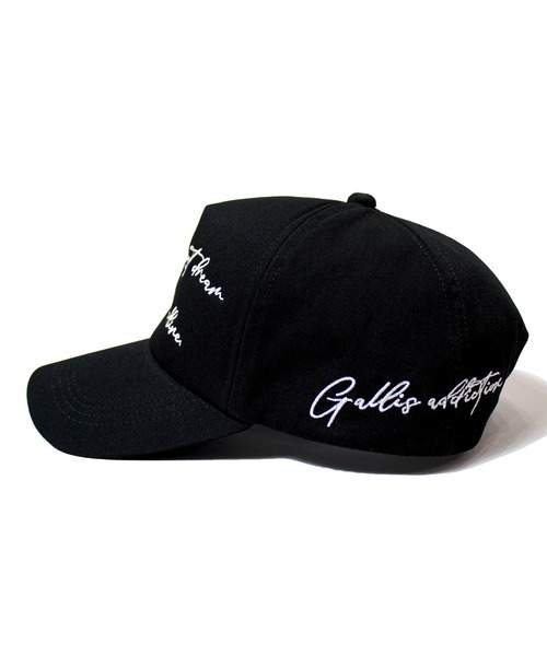 GALLIS ADDICTION（ガリスアディクション）の「GA LETTERS-刺繍CAP（キャップ・メンズ・ブラック・FREE）」の2枚目の写真
