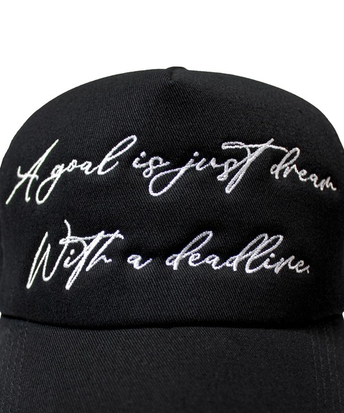 GALLIS ADDICTION（ガリスアディクション）の「GA LETTERS-刺繍CAP（キャップ・メンズ・ブラック・FREE）」の5枚目の写真
