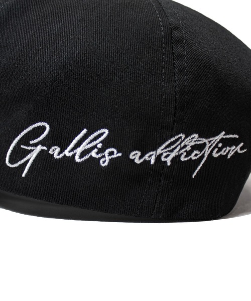 GALLIS ADDICTION（ガリスアディクション）の「GA LETTERS-刺繍CAP（キャップ・メンズ・ブラック・FREE）」の7枚目の写真