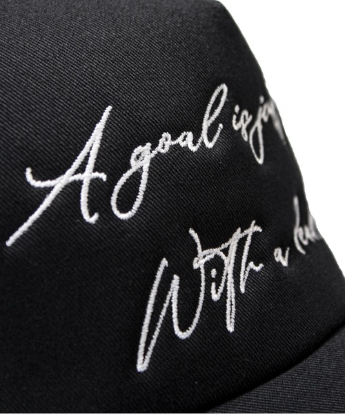 GALLIS ADDICTION（ガリスアディクション）の「GA LETTERS-刺繍CAP（キャップ・メンズ・ブラック・FREE）」の6枚目の写真