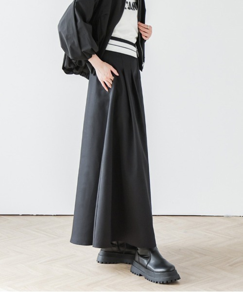 AMELY(エミリー)の「2Wayフレアスカート(スカート・レディース・グレー/ブラック・M/L)」の4枚目の写真