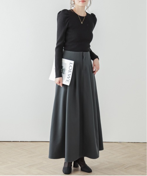 AMELY(エミリー)の「2Wayフレアスカート(スカート・レディース・グレー/ブラック・M/L)」の10枚目の写真