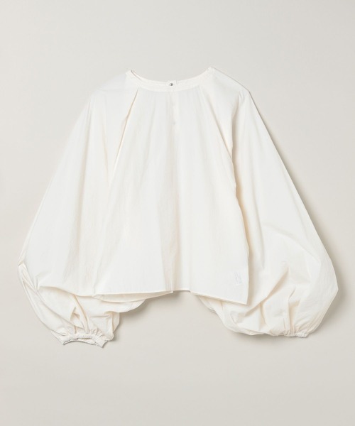 JEANASIS（ジーナシス）の「ソフトラスターソデボリュームプルオーバー/109939（シャツ/ブラウス・レディース・オフホワイト/ブラック/ベージュ・FREE）」の19枚目の写真