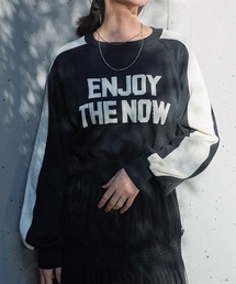 Rejoule（リジュール）の「ジャガードロゴニットトップス（ニット/セーター）」