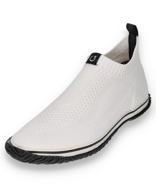 スピングルムーブ】スニーカー（25.5）ナイロンジャガードニット