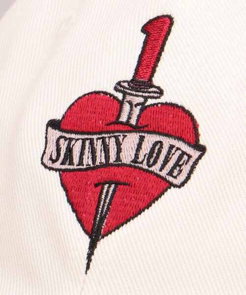 BASICKS（ベイシックス）の「BASICKS/ベイシックス Skinny Love Embroidery Cap 2 / 1207 / 配色キャップ（キャップ・メンズ・ホワイト・ﾌﾘ-）」の3枚目の写真