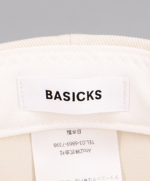 BASICKS（ベイシックス）の「BASICKS/ベイシックス Skinny Love Embroidery Cap 2 / 1207 / 配色キャップ（キャップ・メンズ・ホワイト・ﾌﾘ-）」の4枚目の写真