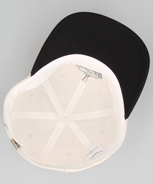 BASICKS（ベイシックス）の「BASICKS/ベイシックス Skinny Love Embroidery Cap 2 / 1207 / 配色キャップ（キャップ・メンズ・ホワイト・ﾌﾘ-）」の5枚目の写真