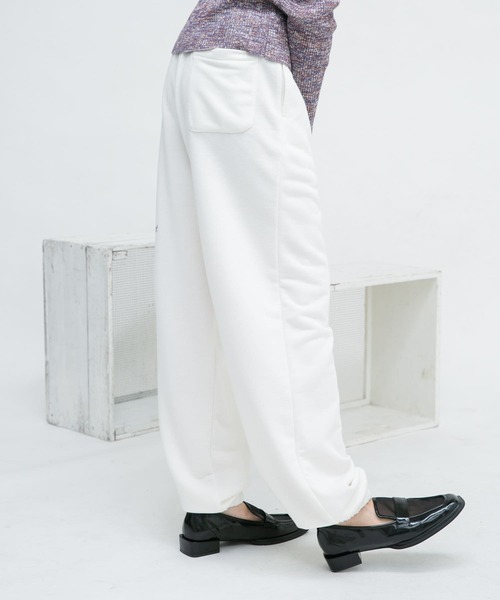 KBF（ケイビーエフ）の「ネップスウェットパンツ（その他パンツ・レディース・ネイビー/オフホワイト・ONE）」の6枚目の写真