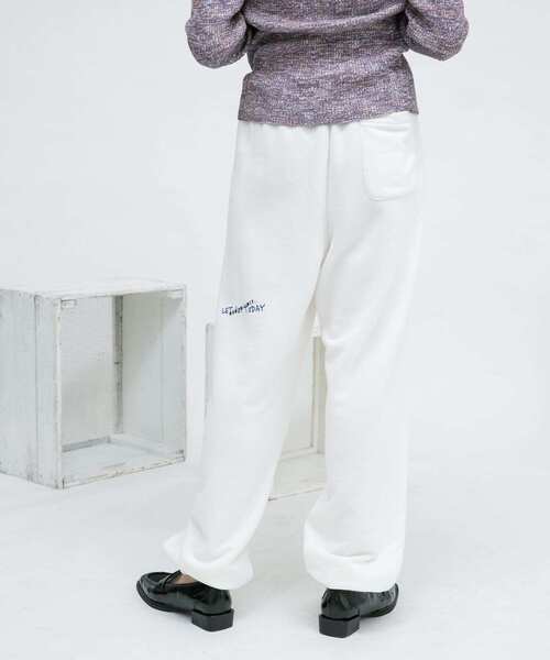 KBF（ケイビーエフ）の「ネップスウェットパンツ（その他パンツ・レディース・ネイビー/オフホワイト・ONE）」の7枚目の写真