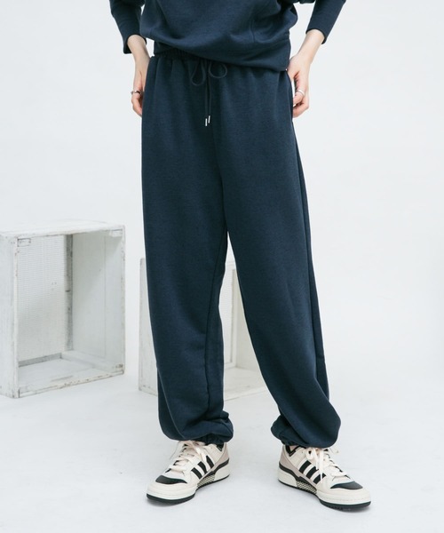 KBF（ケイビーエフ）の「ネップスウェットパンツ（その他パンツ・レディース・ネイビー/オフホワイト・ONE）」の11枚目の写真