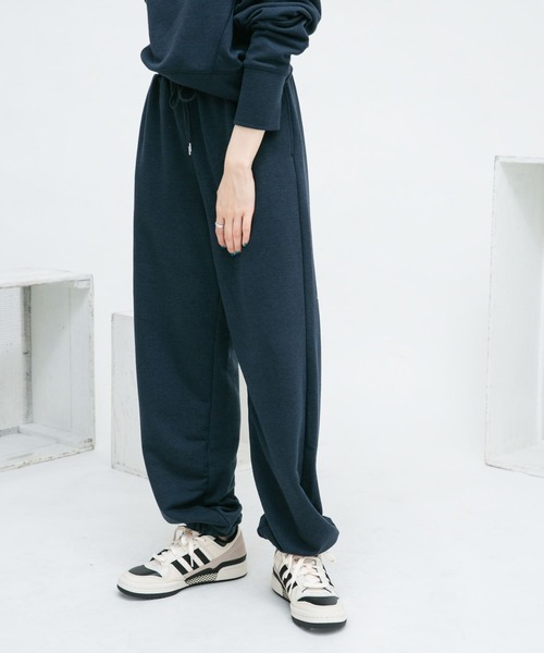 KBF（ケイビーエフ）の「ネップスウェットパンツ（その他パンツ・レディース・ネイビー/オフホワイト・ONE）」の12枚目の写真