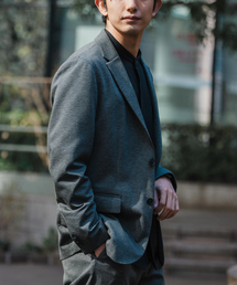 EDIFICE | ハウンドトゥース ジャージ 2Bジャケット【セットアップ着用可】(テーラードジャケット)