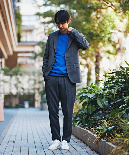 EDIFICE（エディフィス）の「ハウンドトゥース ジャージ 2Bジャケット