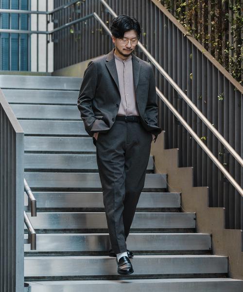 EDIFICE（エディフィス）の「ハウンドトゥース ジャージ 2Bジャケット【セットアップ着用可】（テーラードジャケット・メンズ・ブラウン/チャコールグレー・LARGE/MEDIUM/SMALL/X-LARGE）」の16枚目の写真