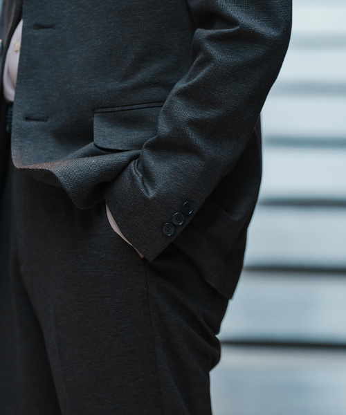 EDIFICE（エディフィス）の「ハウンドトゥース ジャージ 2Bジャケット