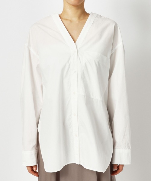 BABYLONE（バビロン）の「[OT]タイプシャツブラウス（シャツ/ブラウス・レディース・ライトベージュ/オフホワイト・フリー）」の17枚目の写真