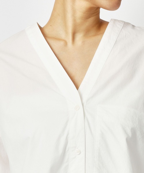 BABYLONE（バビロン）の「[OT]タイプシャツブラウス（シャツ/ブラウス・レディース・ライトベージュ/オフホワイト・フリー）」の9枚目の写真