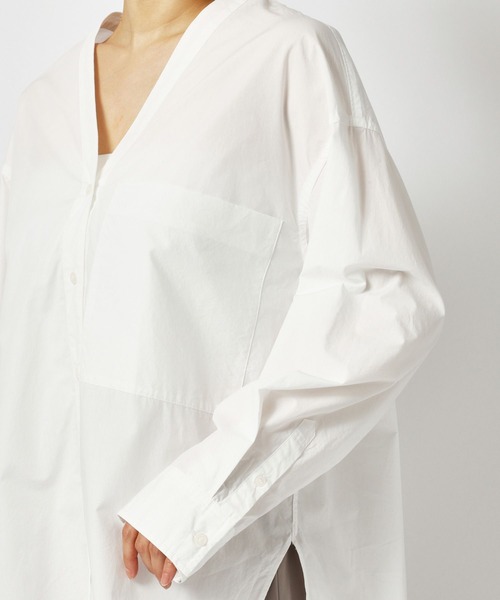 BABYLONE（バビロン）の「[OT]タイプシャツブラウス（シャツ/ブラウス・レディース・ライトベージュ/オフホワイト・フリー）」の10枚目の写真