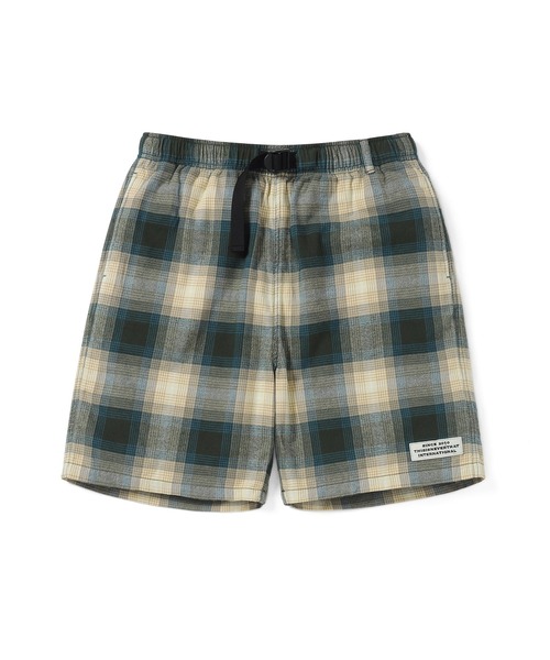 thisisneverthat（ディスイズネバーザット）の「Belted Check short（その他パンツ・メンズ・ブラウン/グリーン・L/M/S/XL）」の2枚目の写真