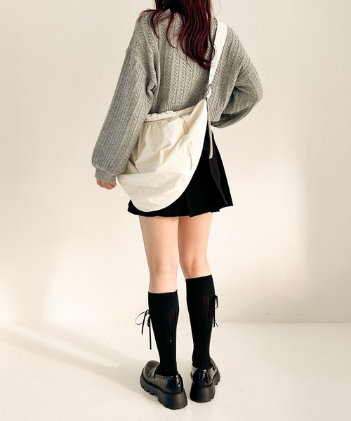 Heather(ヘザー)の「ケーブルロゴニット 111081(ニット/セーター・レディース・オフホワイト/グレー/ネイビー・FREE)」の13枚目の写真