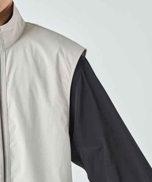 STUDIOUS（ステュディオス）の「【A+TOKYO/エープラストウキョウ】ダブルジップベスト（ベスト・メンズ・ブラック/グレイッシュベージュ・1/2）」の19枚目の写真