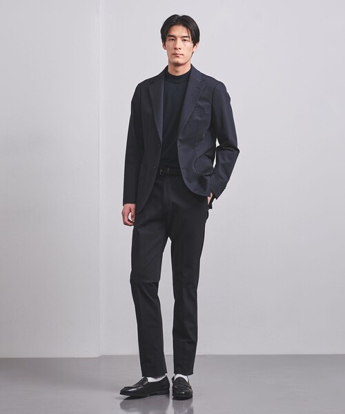 UNITED ARROWS（ユナイテッドアローズ）の「コットン/ポリエステル モックネックニット COZY -ウォッシャブル・抗菌防臭-（ニット/セーター・メンズ・ライトグレー/ホワイト/パープル/ネイビー/ブラック・S/L/XXL/XL/M）」の19枚目の写真