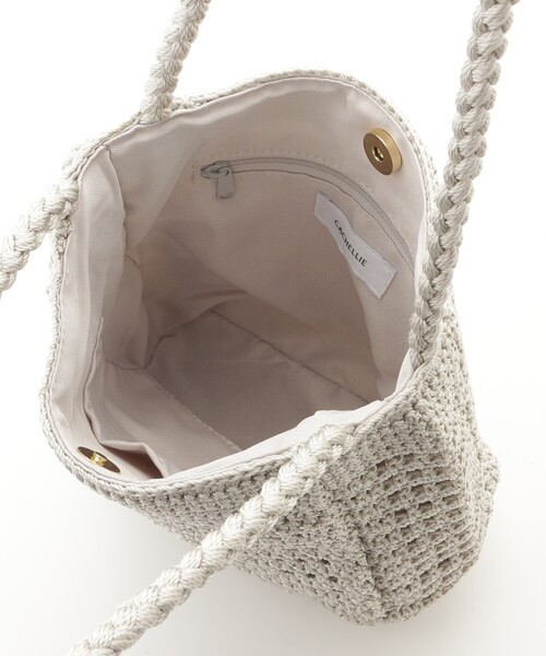 &Bridge(アンドブリッジ)の「cachellier(カシェリエ) 編みショルダーバッグ(SV)(ショルダーバッグ・レディース・ゴールド・99)」の4枚目の写真
