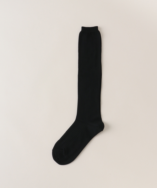 IENA(イエナ)の「【MOON TREE PLANET/ムーンツリープラネット】Rib High Sox ソックス(ソックス/靴下・レディース・ホワイト/ブラック・FREE)」の2枚目の写真