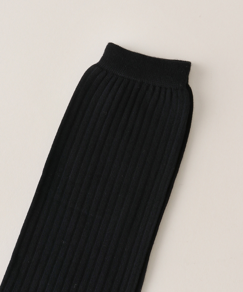 IENA(イエナ)の「【MOON TREE PLANET/ムーンツリープラネット】Rib High Sox ソックス(ソックス/靴下・レディース・ホワイト/ブラック・FREE)」の4枚目の写真