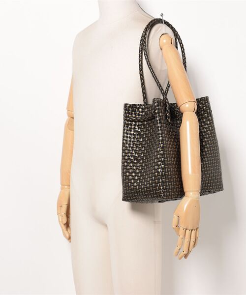 チチカカ（チチカカ）の「スクエアパサールバッグＳ【WEB限定】（かごバッグ・レディース・パープル/ゴールド/グリーン/レッド/ライトグレー・FREE）」の11枚目の写真