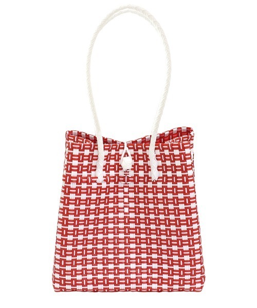 チチカカ（チチカカ）の「スクエアパサールバッグＳ【WEB限定】（かごバッグ・レディース・パープル/ゴールド/グリーン/レッド/ライトグレー・FREE）」の16枚目の写真