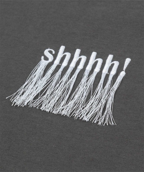 miette（ミエット）の「フリンジロゴ刺繍Tシャツ（Tシャツ/カットソー・レディース・オフホワイト/ブラック/チャコール・FREE）」の4枚目の写真