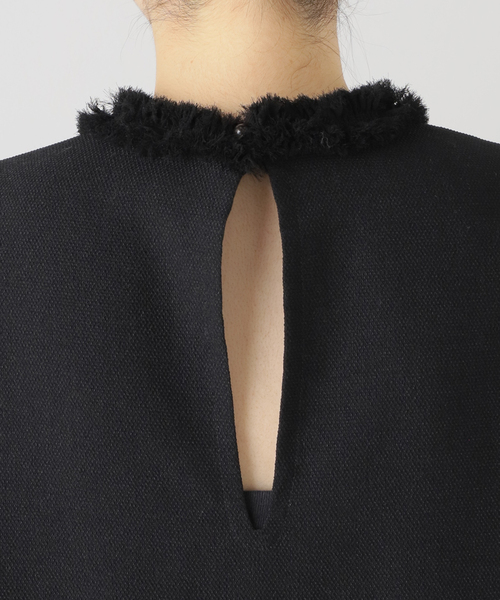 FUMIE TANAKA（フミエタナカ）の「【FUMIE TANAKA(フミエタナカ)】frill neck op：ワンピース（ワンピース・レディース・ブラック・2）」の7枚目の写真