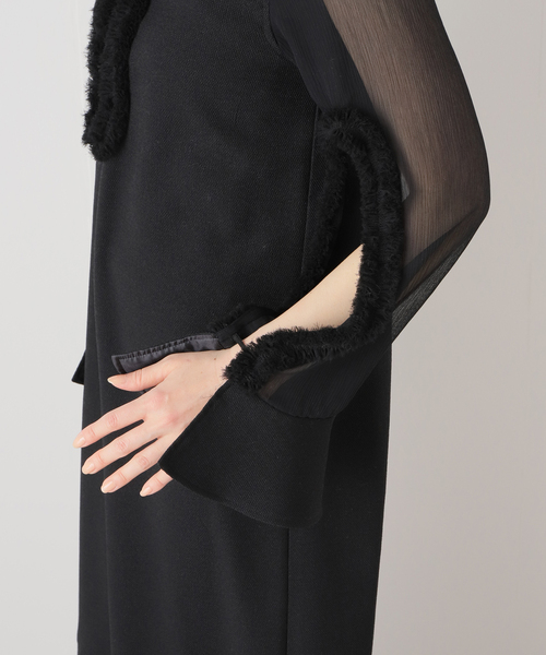 FUMIE TANAKA（フミエタナカ）の「【FUMIE TANAKA(フミエタナカ)】frill neck op：ワンピース（ワンピース・レディース・ブラック・2）」の10枚目の写真