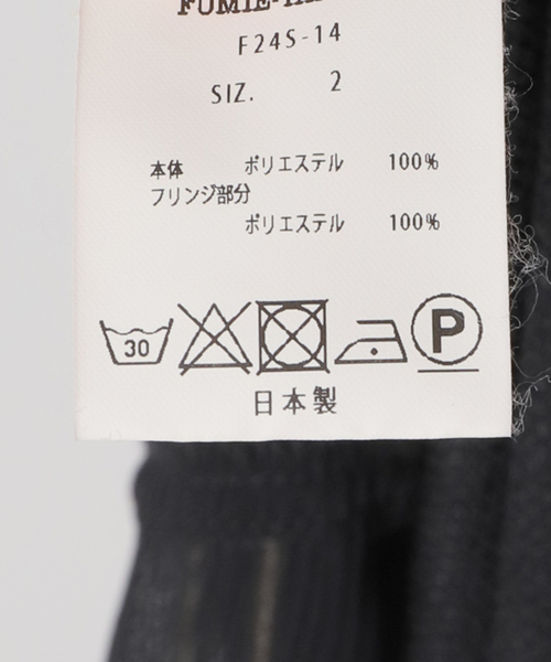 FUMIE TANAKA（フミエタナカ）の「【FUMIE TANAKA(フミエタナカ)】frill neck op：ワンピース（ワンピース・レディース・ブラック・2）」の14枚目の写真