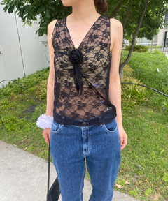 Camouflage Mesh Fabric Inner Tops/カモフラージュメッシュ