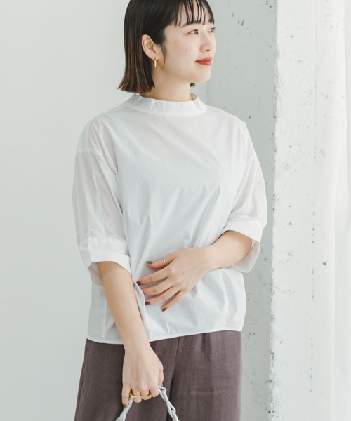 ITEMS URBANRESEARCH(アイテムズ アーバンリサーチ)の「5ブソデハイネックブラウス(シャツ/ブラウス・レディース・チャコールグレー/ホワイト/グリーン・FREE)」の20枚目の写真