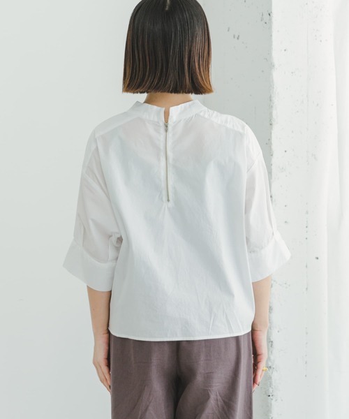 ITEMS URBANRESEARCH(アイテムズ アーバンリサーチ)の「5ブソデハイネックブラウス(シャツ/ブラウス・レディース・チャコールグレー/ホワイト/グリーン・FREE)」の13枚目の写真