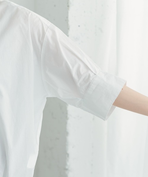 ITEMS URBANRESEARCH(アイテムズ アーバンリサーチ)の「5ブソデハイネックブラウス(シャツ/ブラウス・レディース・チャコールグレー/ホワイト/グリーン・FREE)」の15枚目の写真