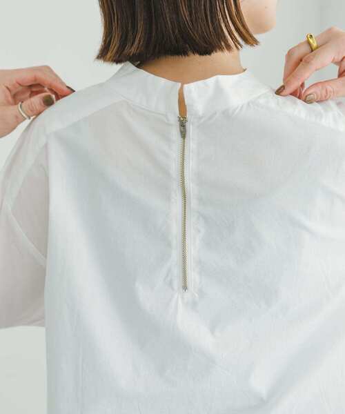 ITEMS URBANRESEARCH(アイテムズ アーバンリサーチ)の「5ブソデハイネックブラウス(シャツ/ブラウス・レディース・チャコールグレー/ホワイト/グリーン・FREE)」の17枚目の写真