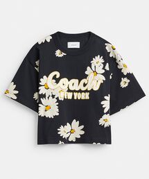 極美品　COACH コーチ　フローラル　シグネチャー　Tシャツ　コットン 公式】コーチアウトレット | ガーデン フローラル シグネチャー
