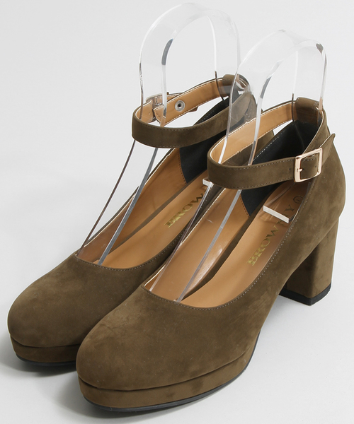 WEGO（ウィゴー）の「WEGO/ストラップパンプス（パンプス・レディース・ブラック/カーキ/ネイビー/キャメル/ワイン・SMALL/MEDIUM/LARGE）」の10枚目の写真