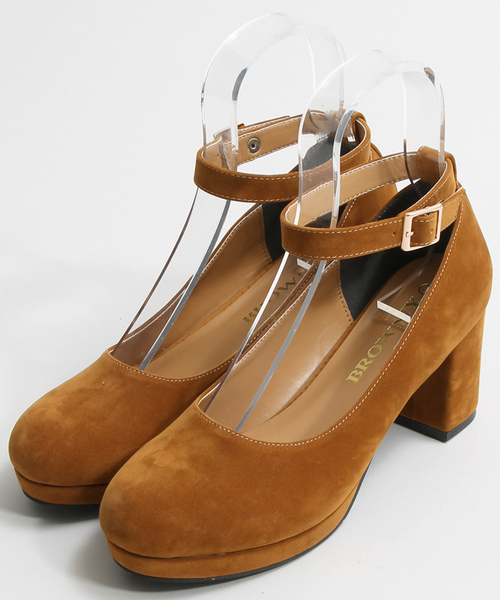 WEGO（ウィゴー）の「WEGO/ストラップパンプス（パンプス・レディース・ブラック/カーキ/ネイビー/キャメル/ワイン・SMALL/MEDIUM/LARGE）」の11枚目の写真